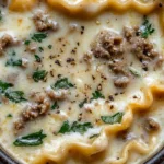 Creamy Alfredo Lasagna Soup Recipe