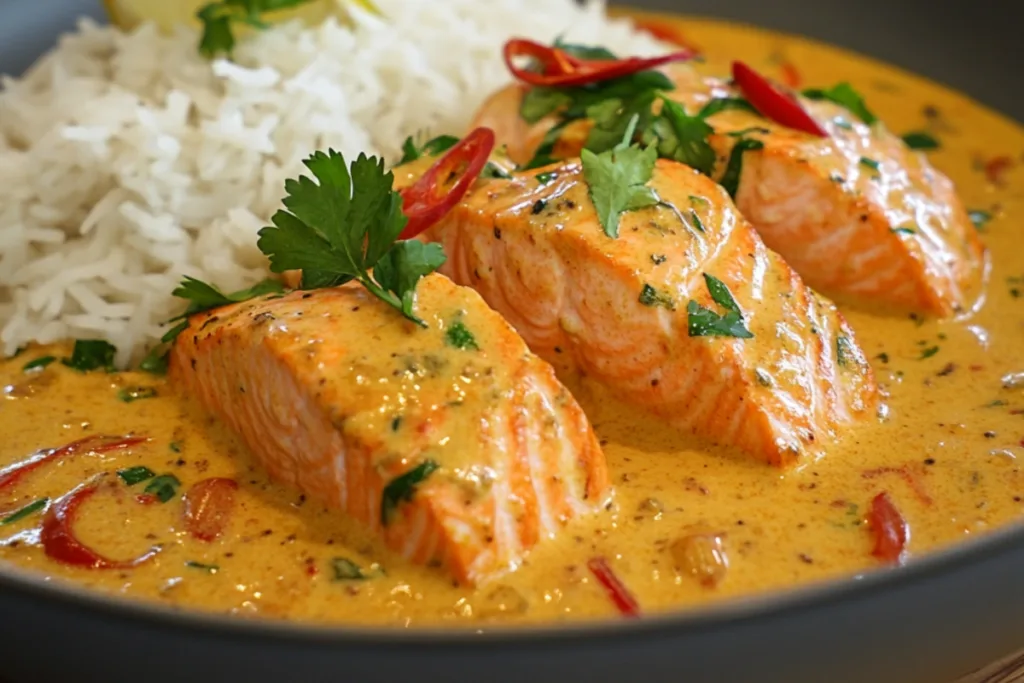 Delicious Coconut Curry Salmon Delight