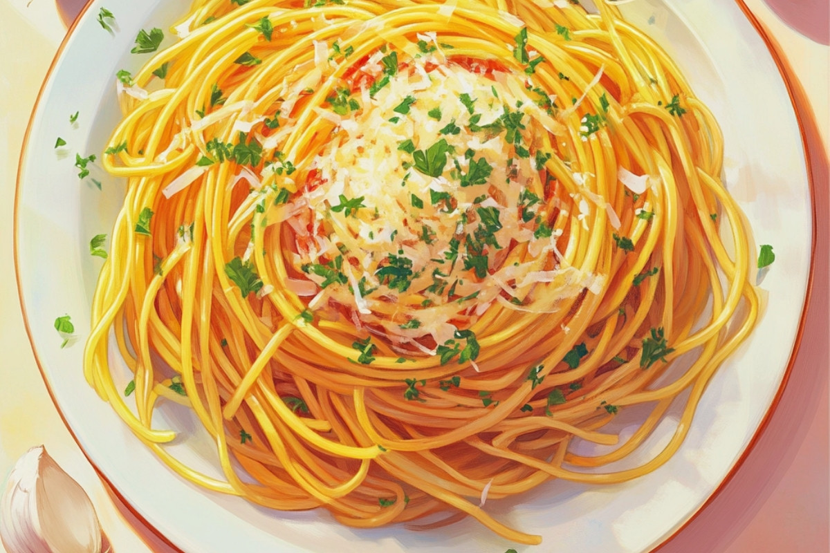 Delicious Spaghetti with Bold Garlic Flavor Recipe