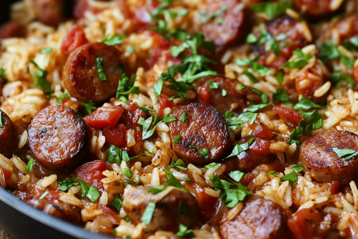 Deliciously Bold Sausage and Rice Skillet Recipe