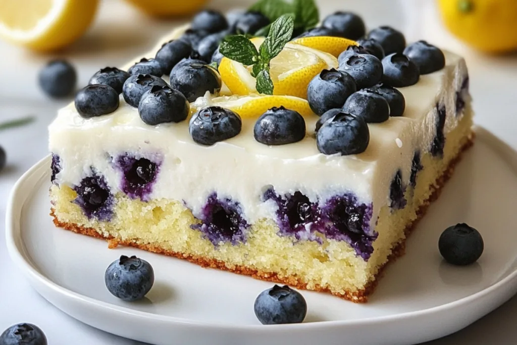 Deliciously Zesty Blueberry Lemon Cake Recipe