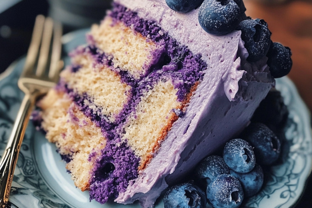 Heavenly Delight Blueberry Chiffon Cake