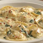 Irresistible Creamy Tuscan Ravioli Recipe