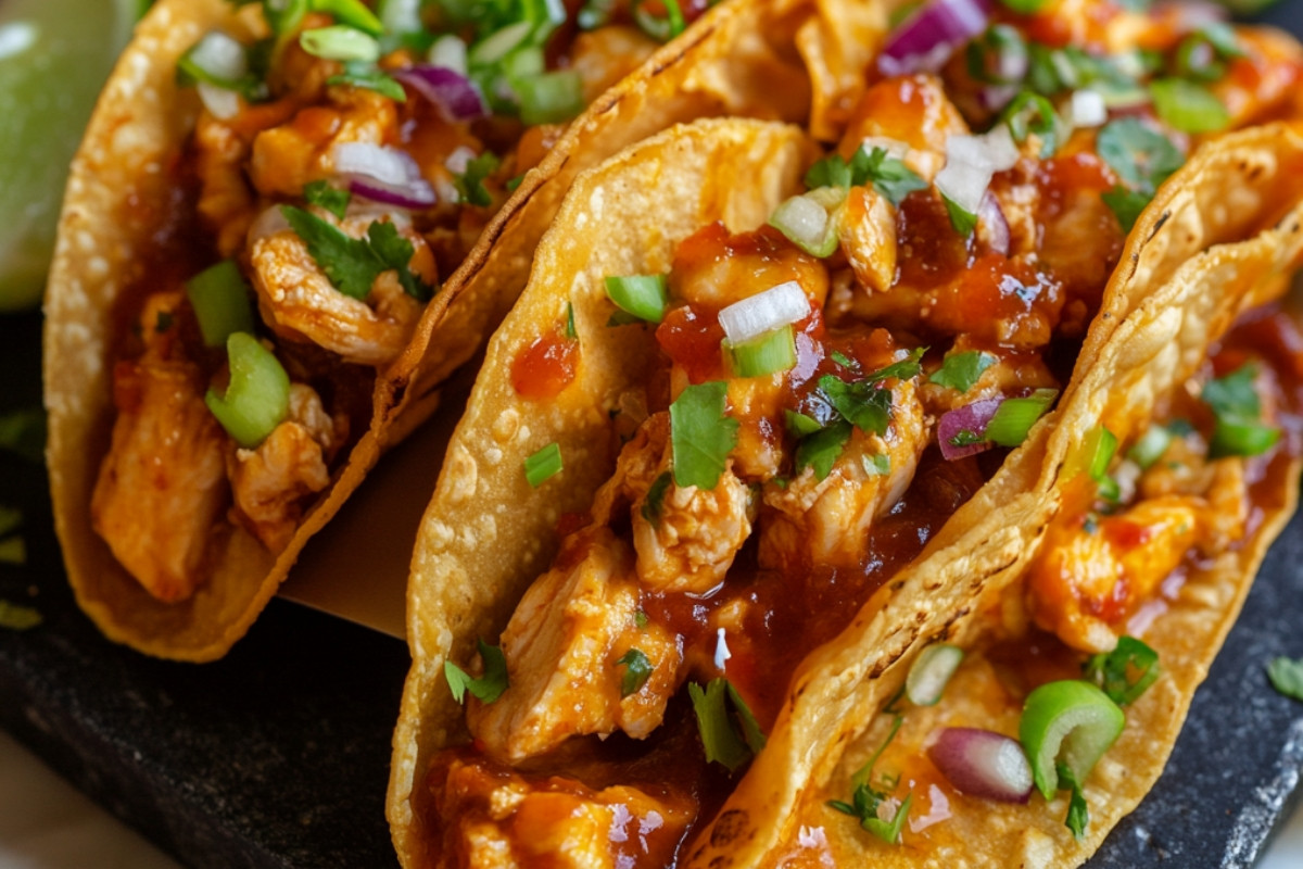 Irresistible Spicy Chicken Wonton Tacos Recipe