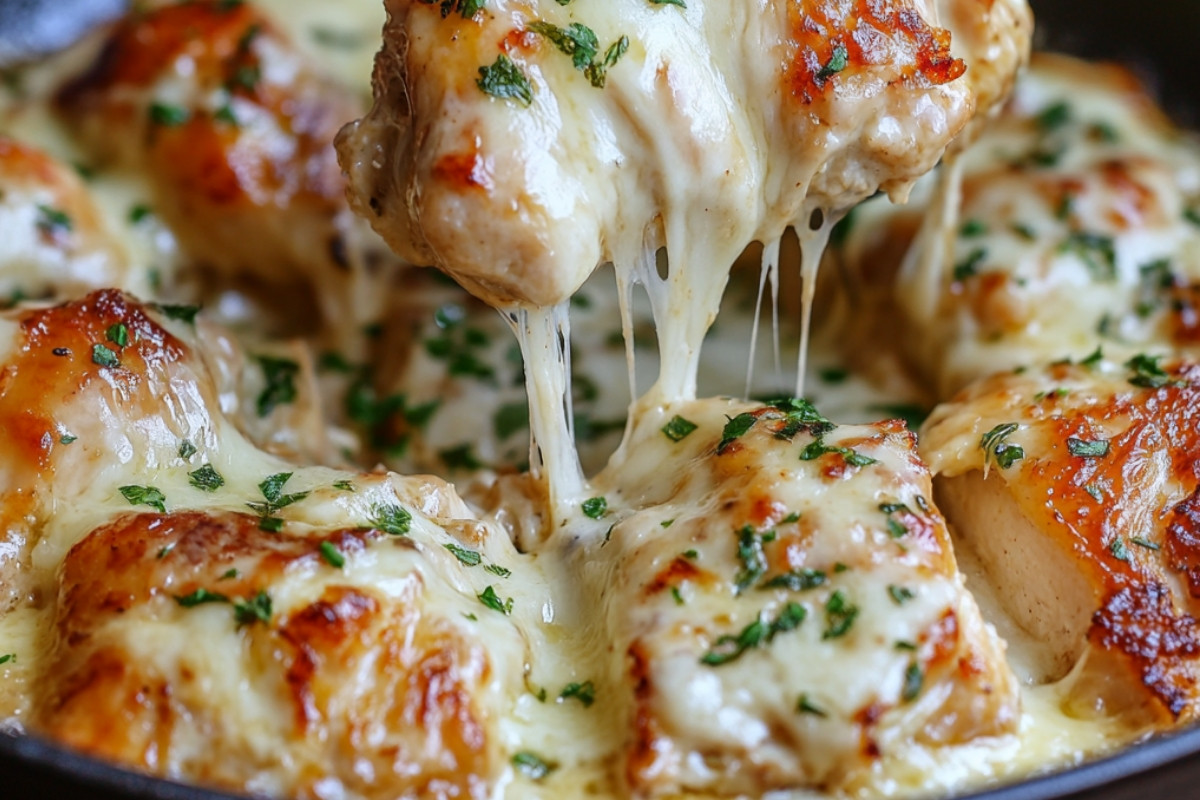 Irresistibly Delicious Cheesy Garlic Chicken Recipe