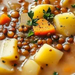 Hearty Delicious Lentil and Potato Soup
