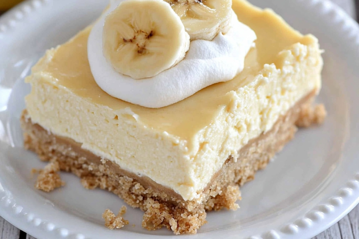 Banana Delight Cheesecake Bars