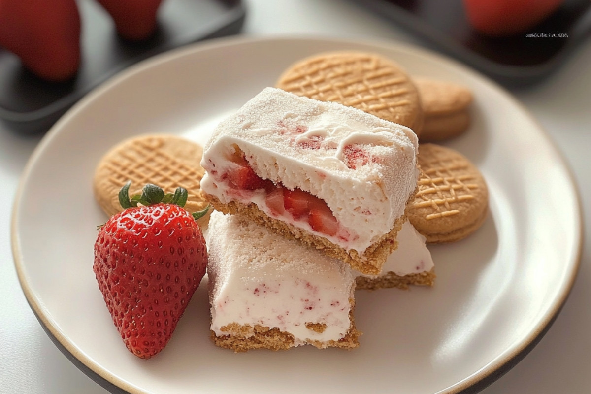 Delicious Strawberry Ice Cream Delight