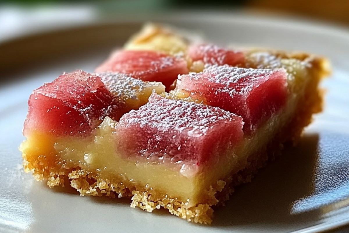 Sweet and Delightful Rhubarb Custard Bars