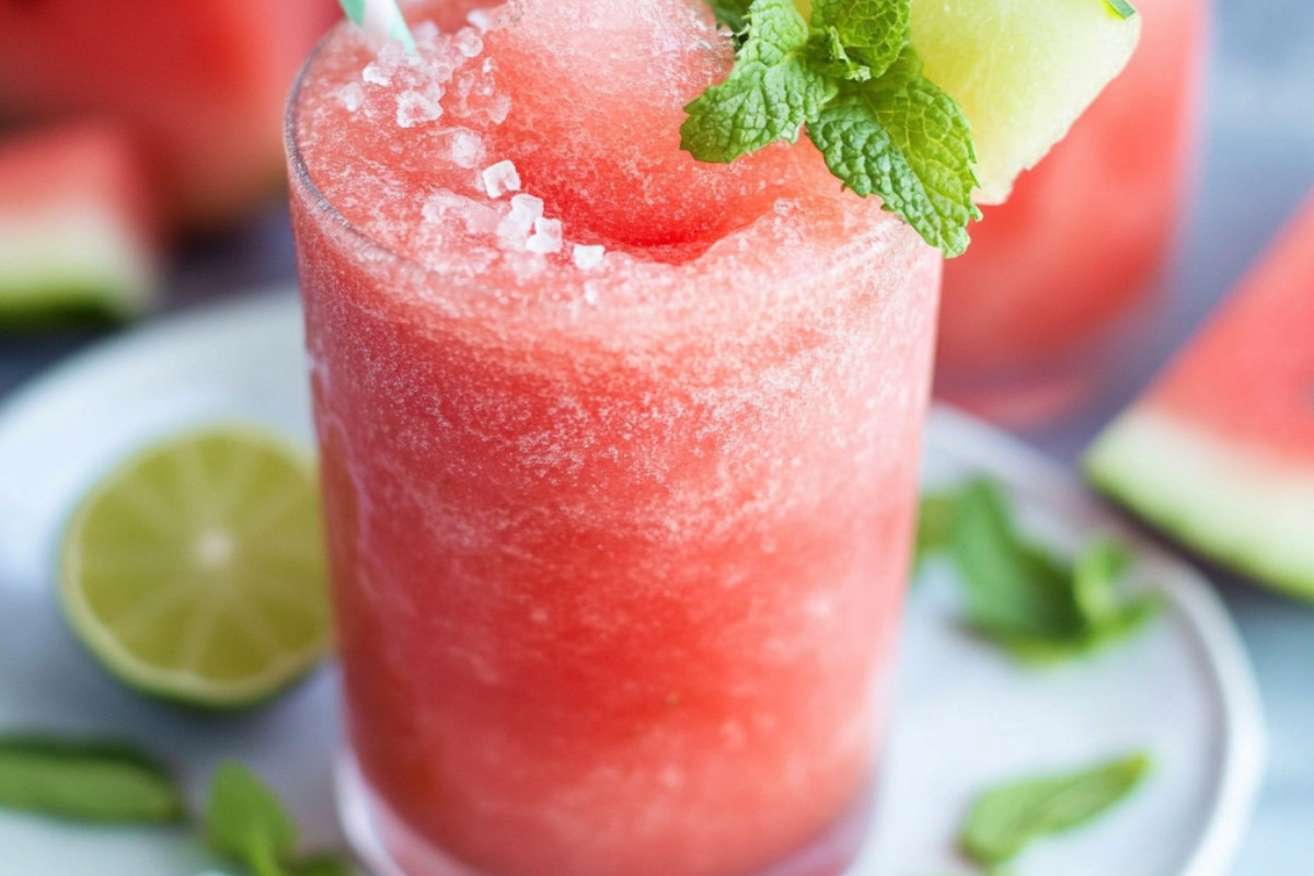 Watermelon Mint Lime Delight Slushies